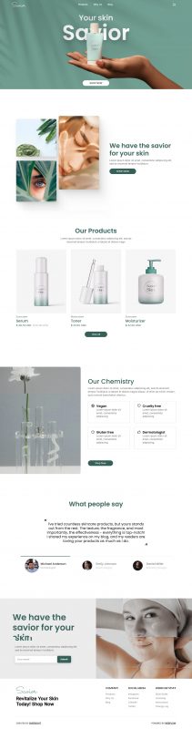 Thiết kế bán mỹ phẩm 1